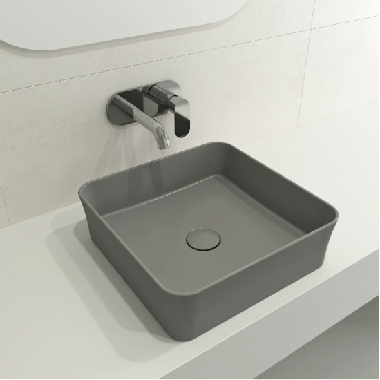 Νιπτήρας Πορσελάνης Επικαθήμενος Bocchi Sottile 38,8x38,8x11,5 cm 1477-006-0125 Γκρι Ματ Νιπτήρας Πορσελάνης Επικαθήμενος Bocchi Sottile 38,8x38,8x11,5 cm 1477-006-0125 Γκρι Ματ